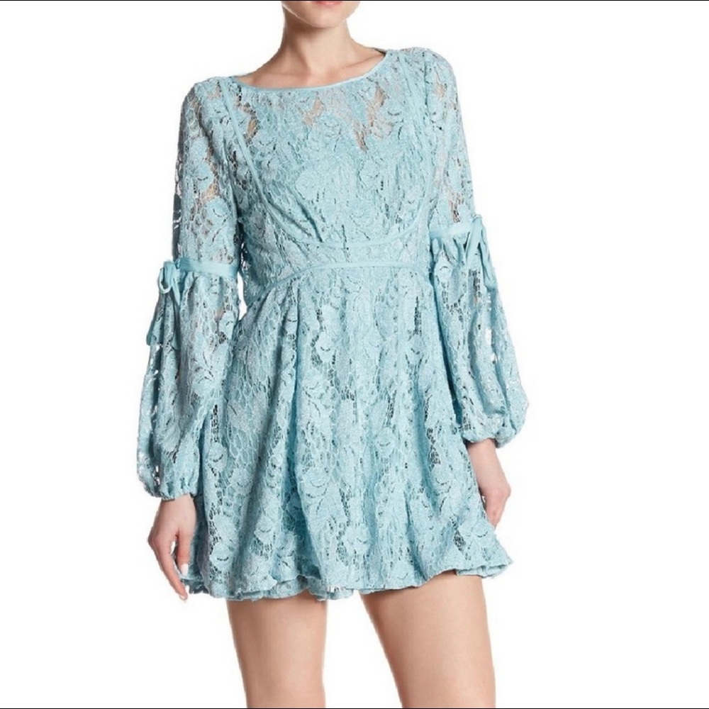Free People Ruby Lace mini dress sz XS